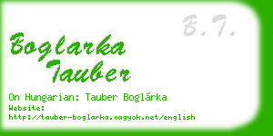 boglarka tauber business card